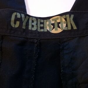 Cybertek Jeans Vintage Black Cargo Shorts With Drawstrings Size 2XL